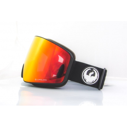 Dragon PXV Black Lumalens Red Ion Snowboard Goggles